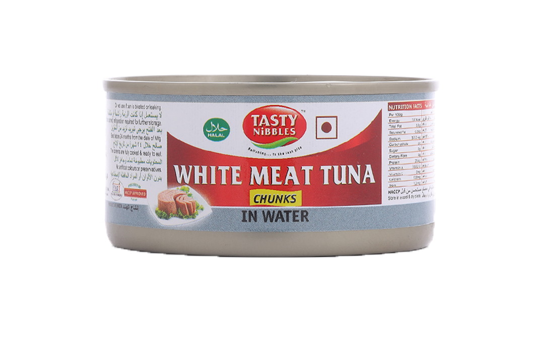 Tasty Nibbles White Meat Tuna Chunks In Water  Tin  185 grams